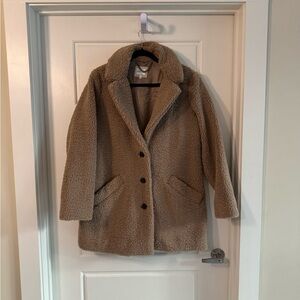 Fat Face Tan Teddy Jacket